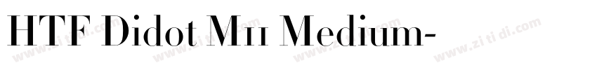 HTF Didot M11 Medium字体转换